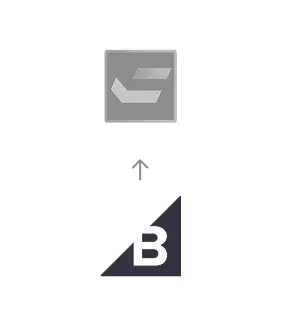 Migration von BigCommerce zu HCL Commerce, dargestellt durch einen Pfeil vom BigCommerce-Logo zum HCL Commerce-Logo