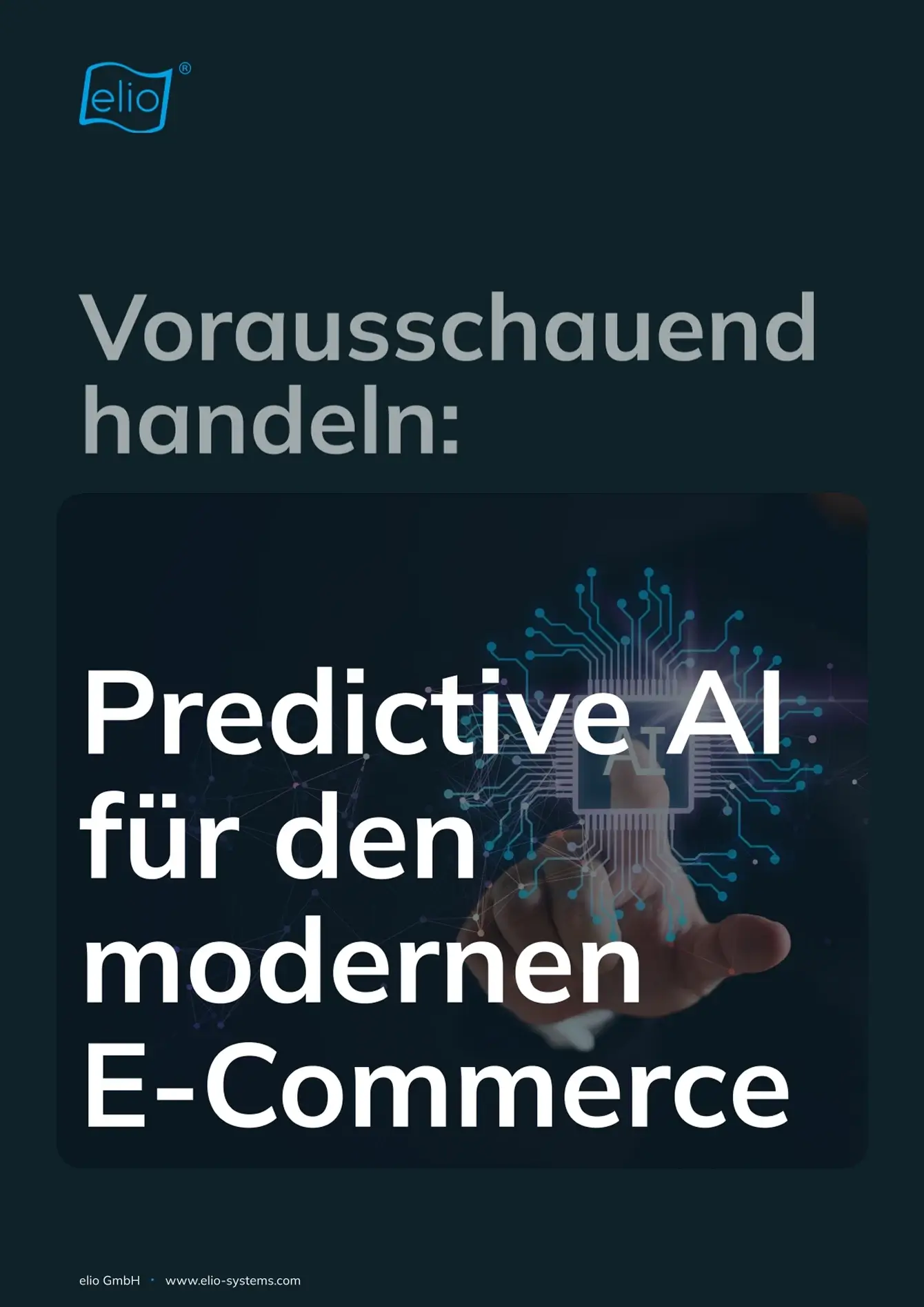 Seite aus dem elio-Whitepaper ‚Predictive AI für den modernen E-Commerce‘