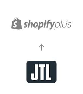 Migration von JTL Commerce zu Shopify Plus, dargestellt durch einen Richtungspfeil nach oben.