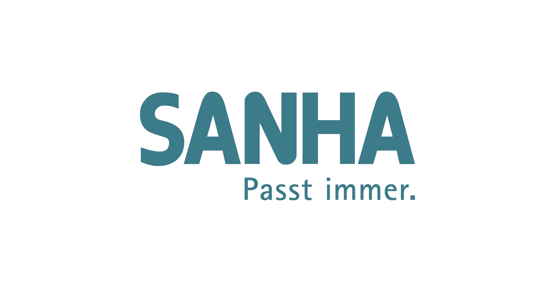 Logo von SANHA mit Unterzeile 'Passt immer.'