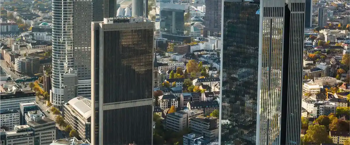 Foto von der Skyline von Frankfurt am MainFoto von der Skyline von Frankfurt am Main