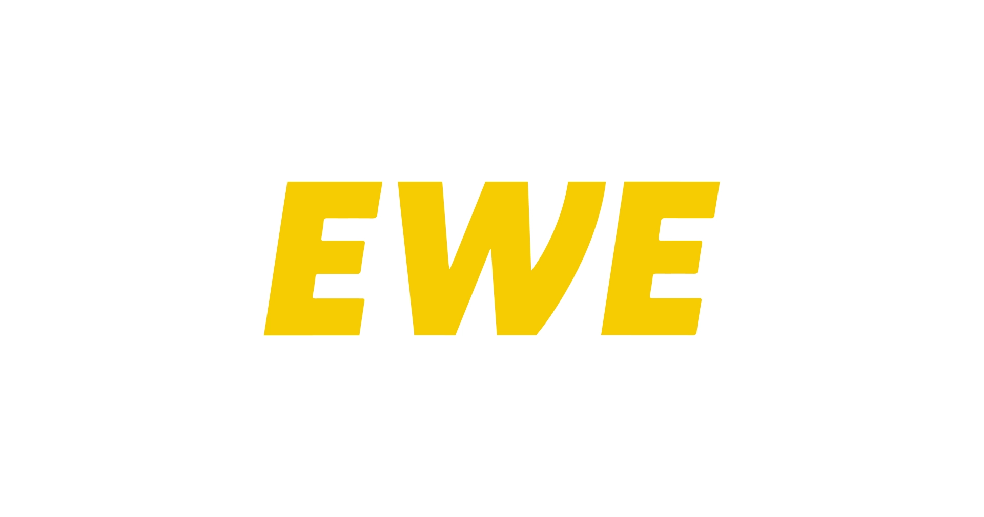 Gelbes Logo von EWE