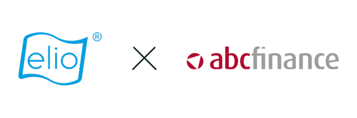 Partnerlogo bestehend aus elio Logo und abcfinance Logo