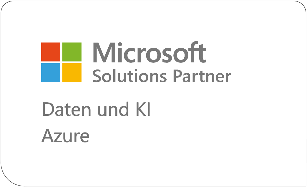 Zertifikat Microsoft Solutions Partner Daten und KI Azure