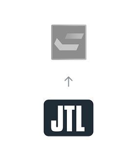 Migration von JTL Commerce zu HCL Commerce, dargestellt durch einen Richtungspfeil nach oben.